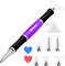 Diamond Art Painting Pen, Upgrade Dual Rubber Metal Screw In Tip Round And Square Drill Pen